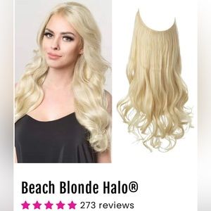 🆕Hiara Halo ExtensionsBeach Blonde